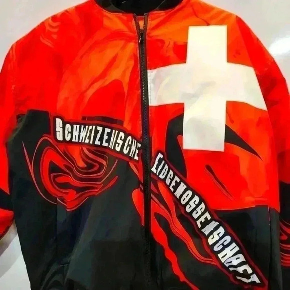 Swiss Confederation Bomber Jacket 2XL J702.1012 - Picture 6 of 7